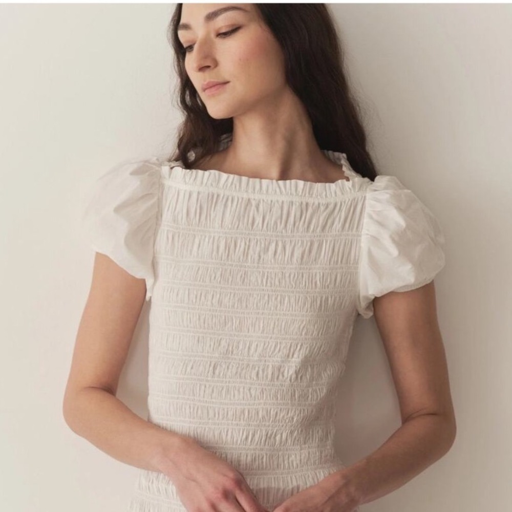 DOEN NEW Rizzo Dress In Salt‎ Size Large - Picture 2 of 10